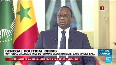 Senegal's President Macky Sall says his mandate will end on April 2