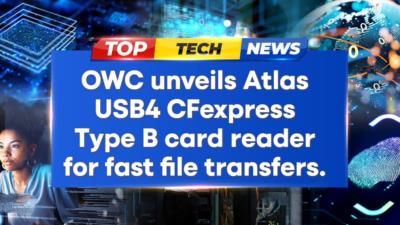 OWC Unveils Atlas USB4 Cfexpress Type B Memory Card Reader