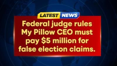 My Pillow CEO Ordered To Pay  Million