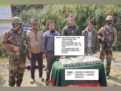 Mizoram: Three Myanmar nationals apprehended; Rs1Cr seized from them