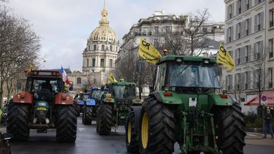 Angry French farmers drive their tractors into Paris in fresh protests