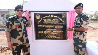 BSF opens tennis court in memory of martyred Assistant Commandant