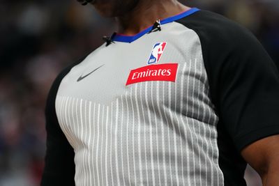 NBA refs suddenly have sponsored Emirates patches on their uniforms and fans weren’t happy