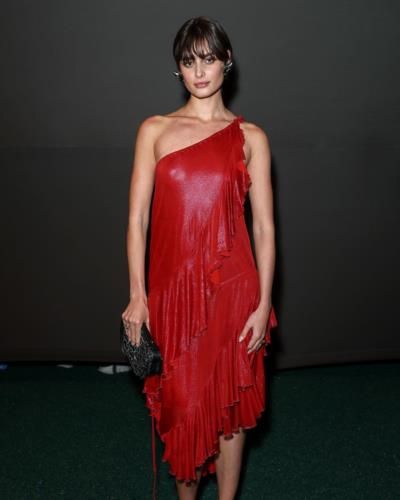 Taylor Hill Shines In Stunning Red Dress, Captivating All