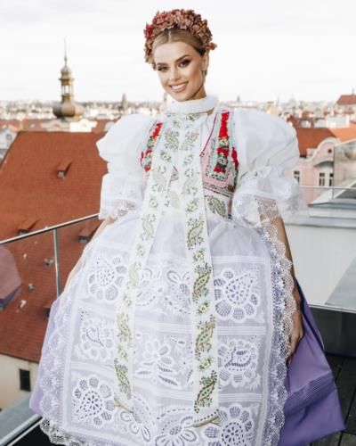 Celebrating Czech Culture: Krystyna Pyszková In National Costume