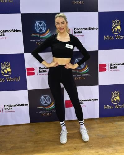 Ivanna Mcmahon Shines In Stylish Sportswear At Miss World Sports