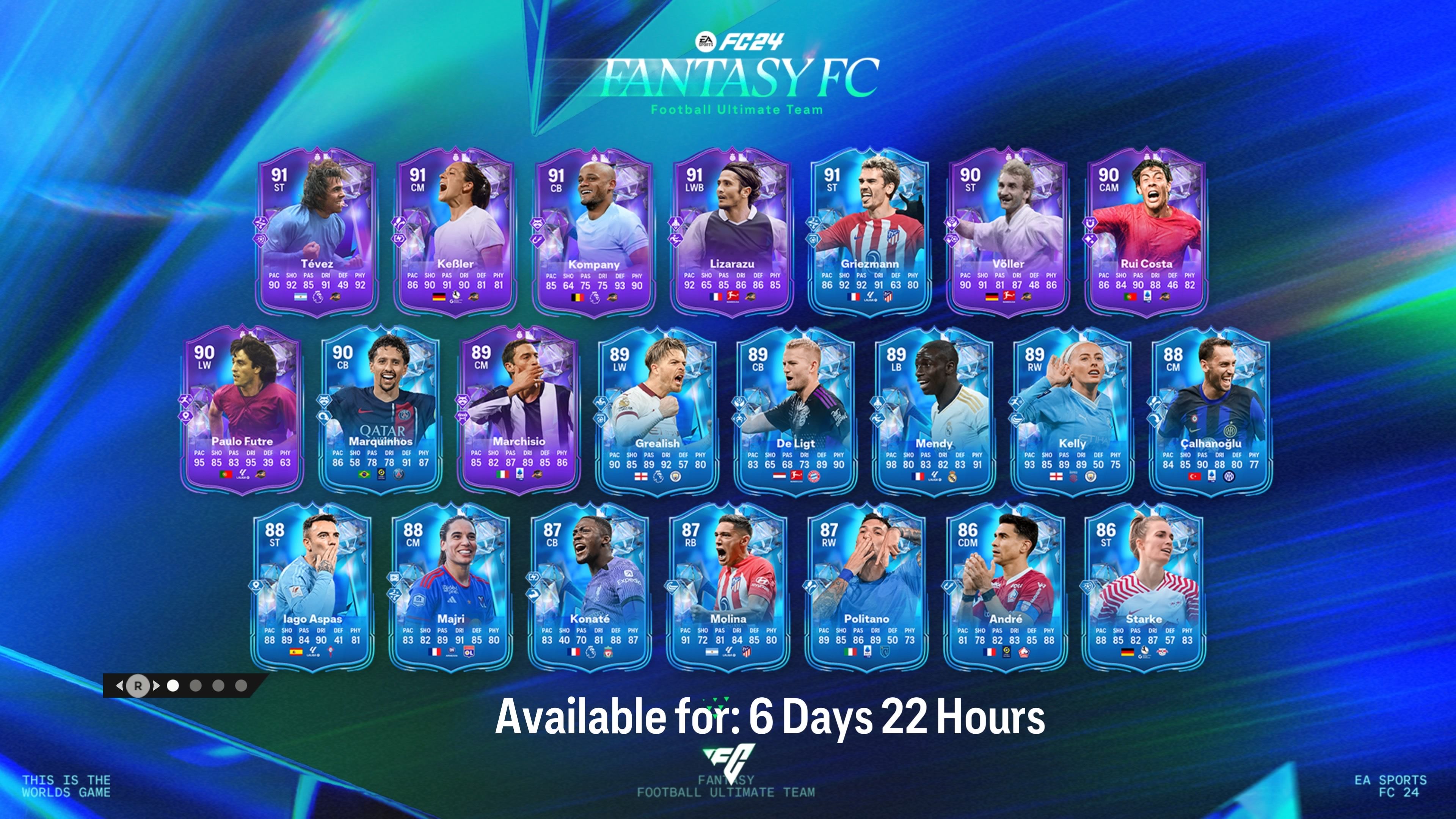FC 24 FUT Fantasy FC tracker with upgradable cards for…