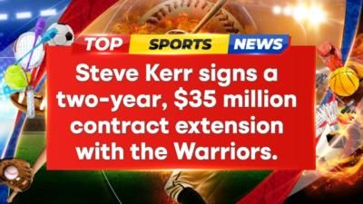 Steve Kerr Agrees To Record-Breaking Contract Extension With Warriors