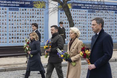 Western leaders visit Ukraine to show solidarity as war enters third year