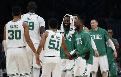 Jaylen Brown on meeting fellow Celtics alum Tremont Waters in Puerto Rico