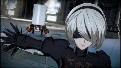 Nier Automata's 2B goes viral once again thanks to a fighting game collab that, like Yoko Taro's RPG, makes her skirt explode