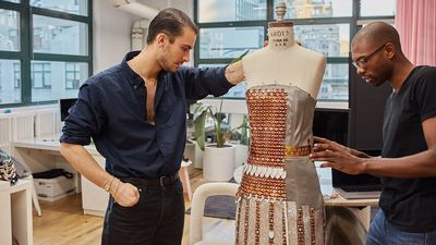 'Transforming gowns in The Hunger Games': One of the world's largest software firms reveals more about dress made up of tiny displays — but don't expect that one-off wonder on shelves anytime soon