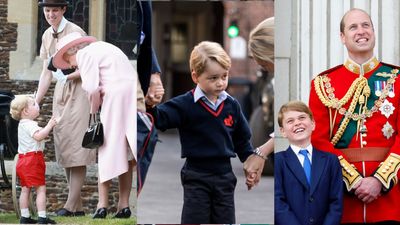 32 of Prince George's cutest moments growing up, from his first day of school to royal family weddings
