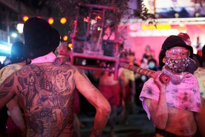 Taiwan Marks Lunar New Year End By Lobbing Firecrackers At Fortune God