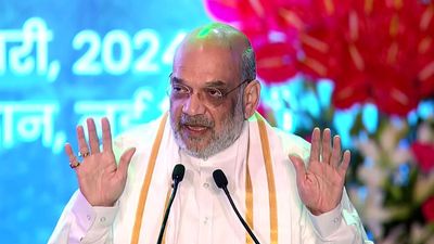 Stand like Modi at every booth for party’s win, Amit Shah tells BJP workers in Madhya Pradesh