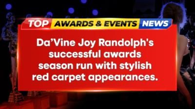 Da’Vine Joy Randolph's Glamorous Red Carpet Journey Continues Unabated