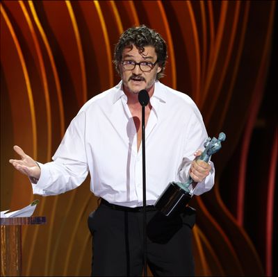 “Drunk” Pedro Pascal Can’t Believe He Beat ‘Succession’ Stars to Win a SAG Award