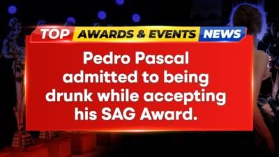 Pedro Pascal Admits Being Drunk While Accepting SAG Award.
