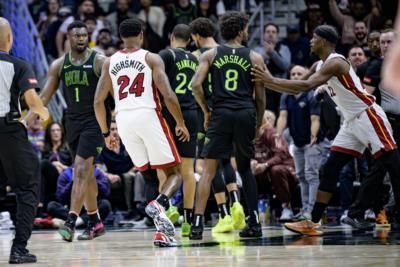 NBA Suspends Players After Heat-Pelicans Altercation