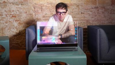 I just tried the transparent laptop of the future