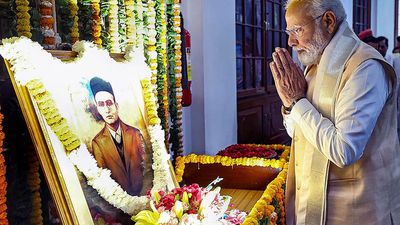 PM Modi pays tributes to Savarkar on his death anniversary