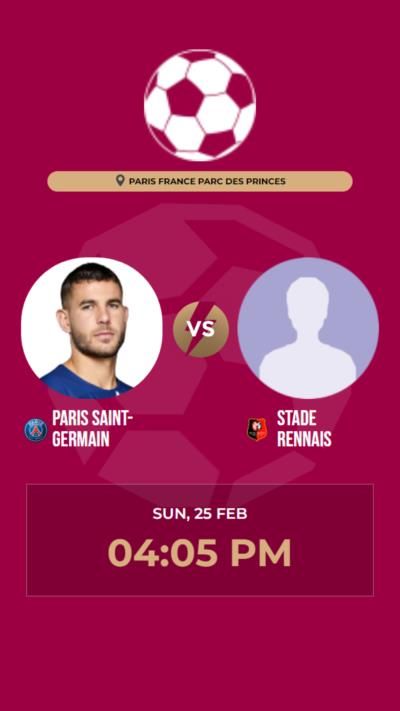 Paris Saint-Germain And Stade Rennais Draw 1-1 In Intense Match