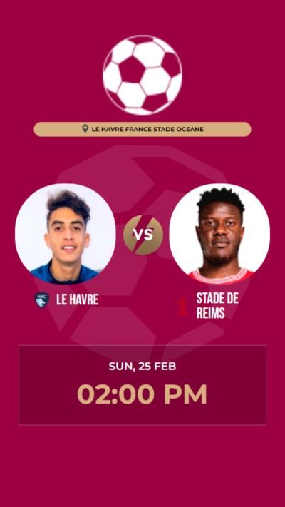 Stade De Reims Secures Victory Against Le Havre With 2-1 Score