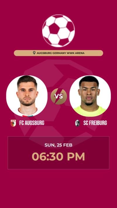 FC Augsburg Secures Victory Over SC Freiburg With 2-1 Score