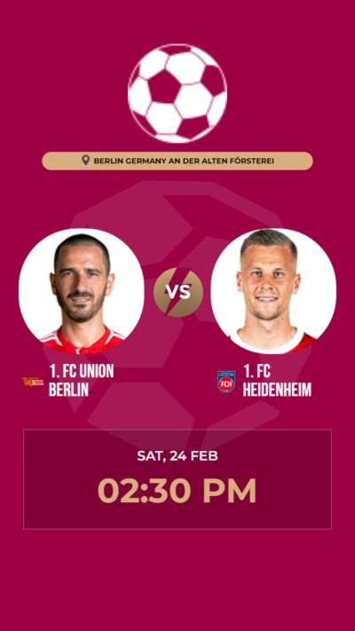 Exciting Draw Between 1. FC Union Berlin And Heidenheim