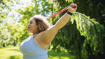 Strengthen your upper body with just a resistance band and this trainer’s five exercises