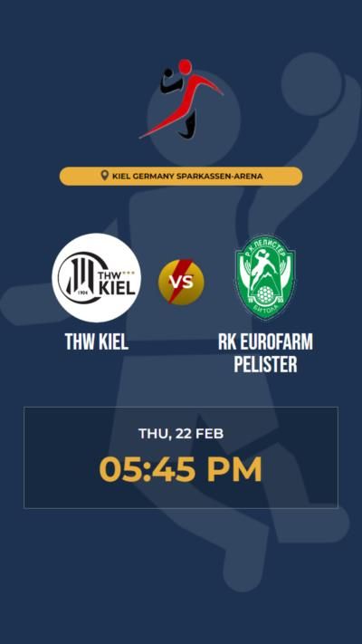 THW Kiel Victorious Over RK Eurofarm Pelister In Handball Match