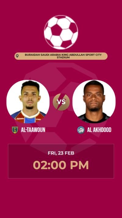 Al-Taawoun Secures Victory Over Al Akhdood With 3-1 Scoreline