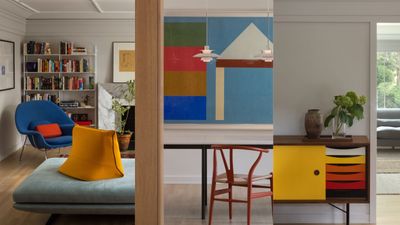 Bold colors and pale wood cabinetry redefined this home – here the architect talks through the dramatic transformation