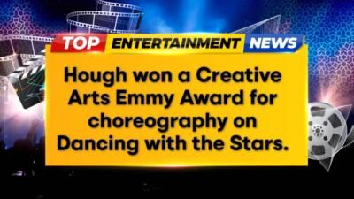 Derek Hough Reflects On Surreal Emmy Win Amid Wife's Recovery.