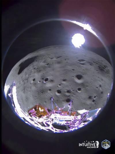 Private Lunar Lander Ceases Operations After Sideways Moon Landing
