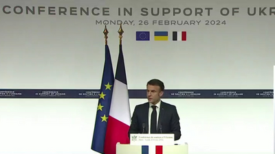 'All of our security is at stake,' Macron tells leaders at Ukraine talks in Paris