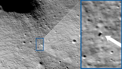Intuitive Machines' Odysseus moon lander beams home 1st photos from lunar surface