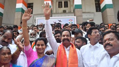 Former BRS MLA Teegala Krishna Reddy joins Congress