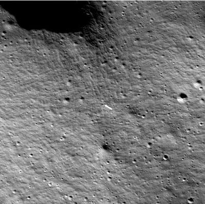 Sideways American Lander Sends First Images Back From Moon