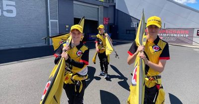 Burning rubber and revving engines, Newcastle kids help out at Bathurst 500