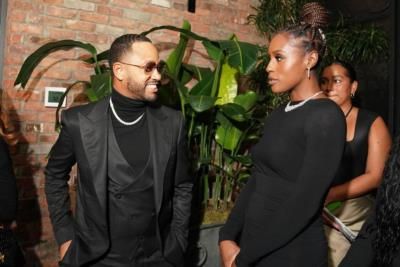 Terrence J Stuns In Sophisticated Black Ensemble At Event