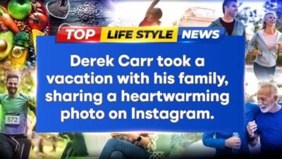 Derek Carr Enjoys Family Vacation, Reflects On Parenting Journey
