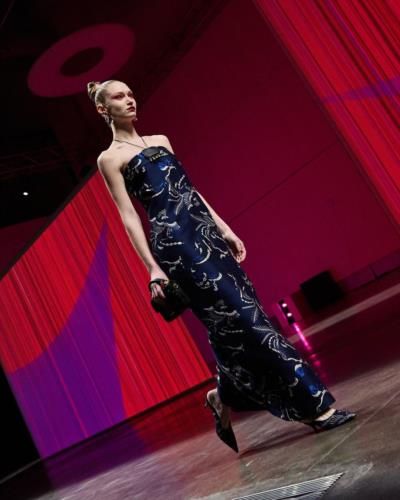 Elegance And Sophistication: Milan Fashion Week's Long Dress Designs