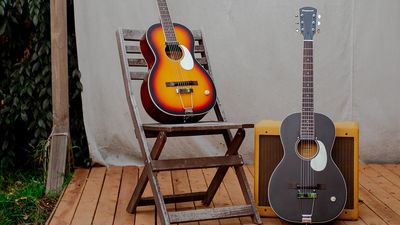 “It captures this dreamy, otherworldly tone that is really unique”: Orangewood unveils the Juniper, a $395 parlour-sized acoustic with a rail humbucker, rubber bridge and heaps of lo-fi indie mojo