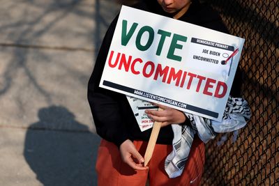 The push to vote 'uncommitted' to Biden in Michigan exceeds goal