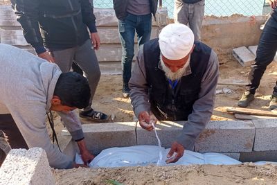 Abu Jawad’s heart breaks daily as he buries the people killed by Israel