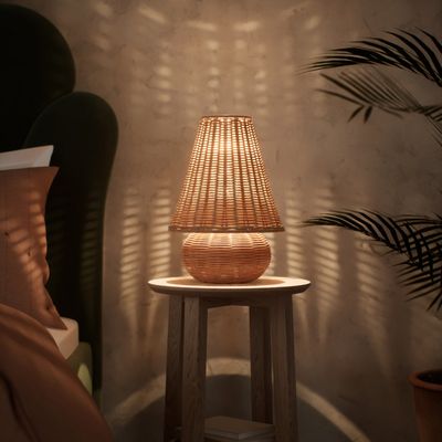 M&S is selling a stunning rattan table lamp – £150 less than high-end alternatives