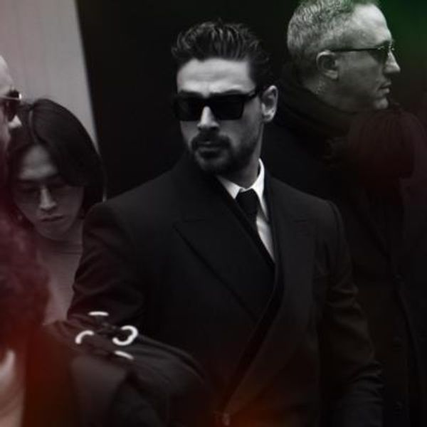 Michele Morrone's Timeless Charm Shines In Elegant Black Coat