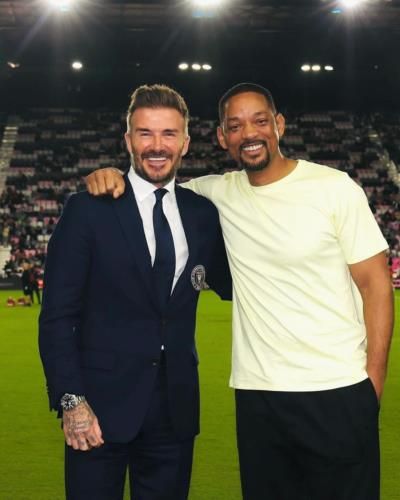 David Beckham And Will Smith Pose Together In Star-Studded Moment