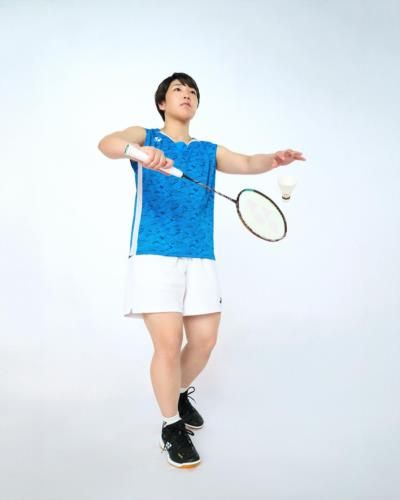 Akane Yamaguchi Demonstrates Badminton Skills With Powerful Pose